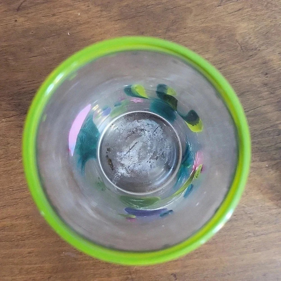 Hand painted cocktail glasses cactus floral succulent desert design - Picture 3 of 6